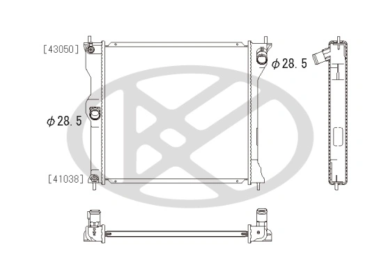 Radiator racire motor
