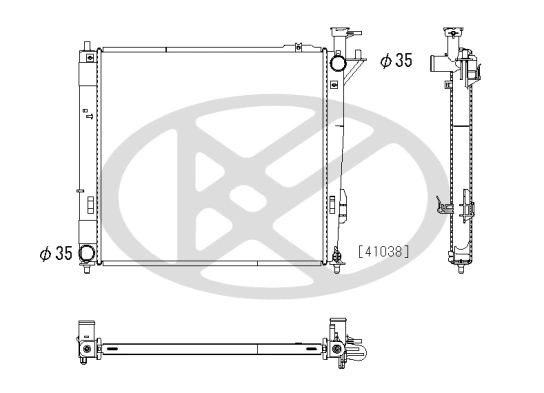 Radiator racire motor