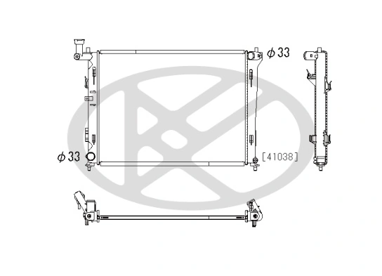 Radiator racire motor
