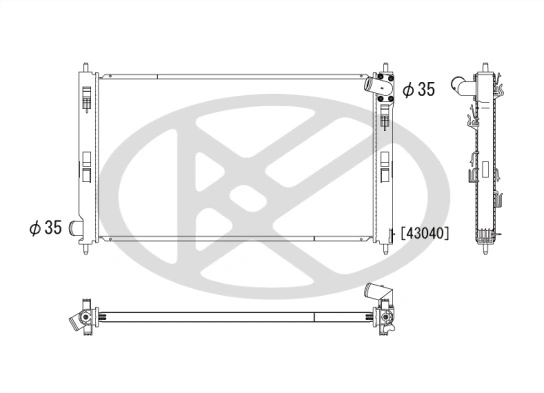 Radiator racire motor