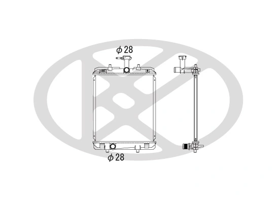 Radiator racire motor