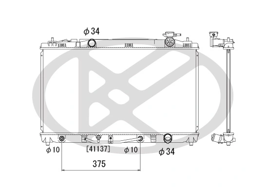 Radiator racire motor
