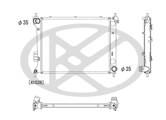 Radiator racire motor
