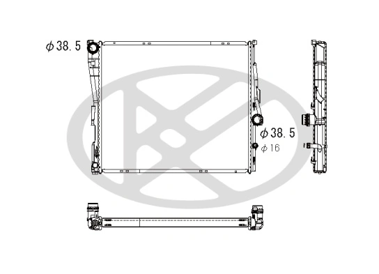 Radiator racire motor