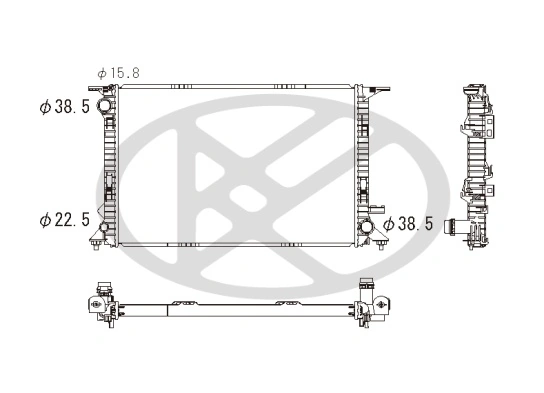 Radiator racire motor