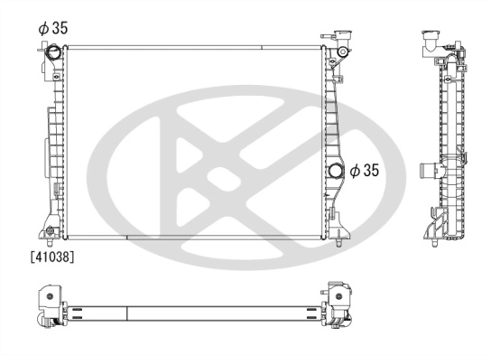 Radiator racire motor