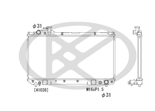 Radiator racire motor