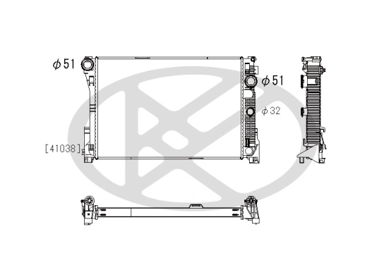 Radiator racire motor