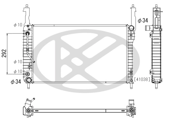 Radiator racire motor