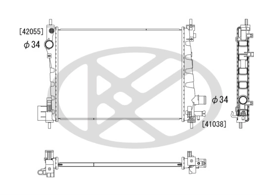 Radiator racire motor