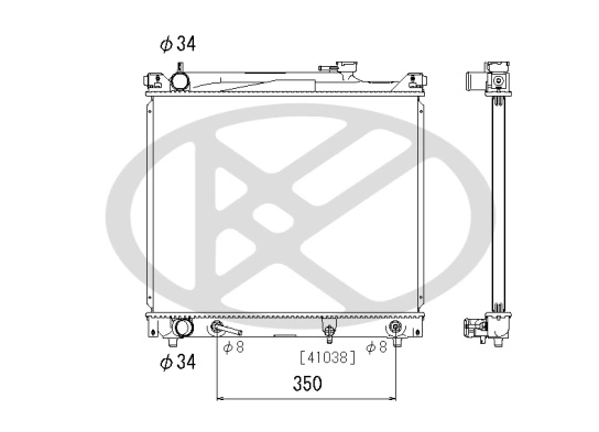 Radiator racire motor