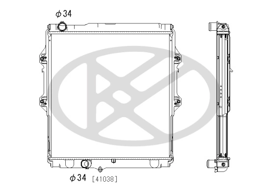 Radiator racire motor