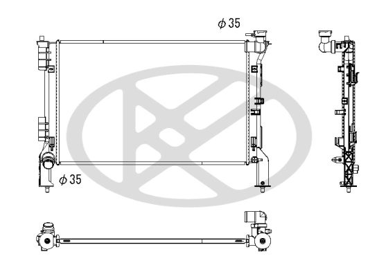 Radiator racire motor