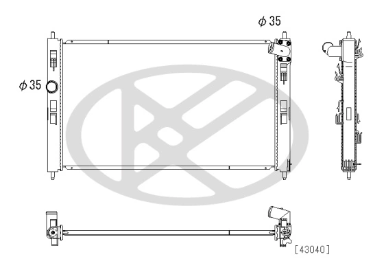 Radiator racire motor