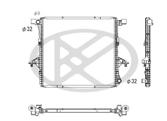 Radiator racire motor