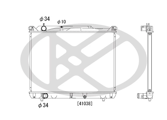 Radiator racire motor