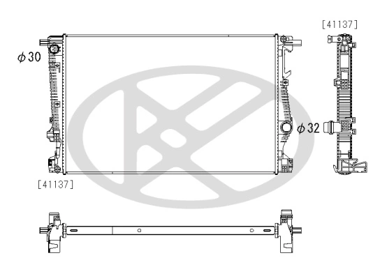 Radiator racire motor