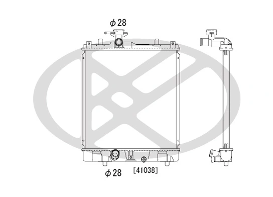 Radiator racire motor
