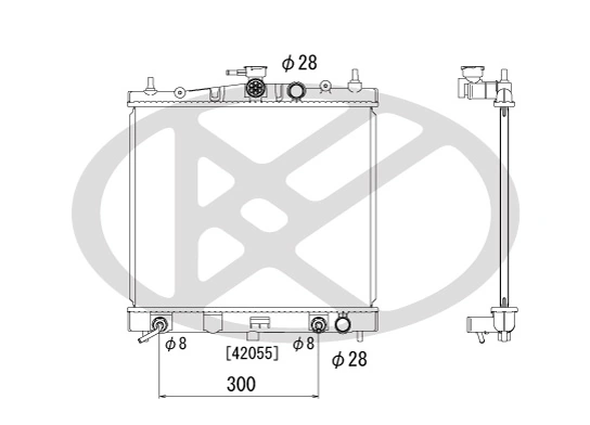 Radiator racire motor