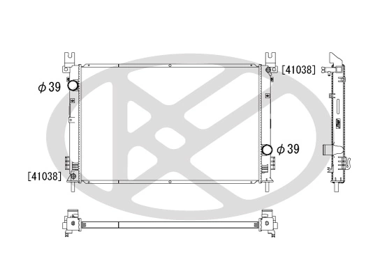 Radiator racire motor