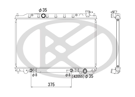 Radiator racire motor