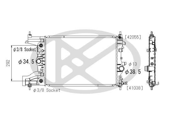 Radiator racire motor
