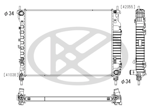 Radiator racire motor