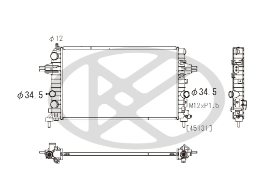Radiator racire motor