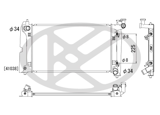 Radiator racire motor