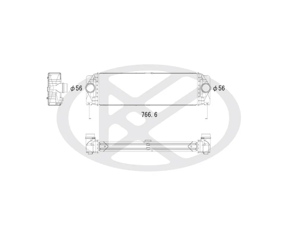 Intercooler, compresor