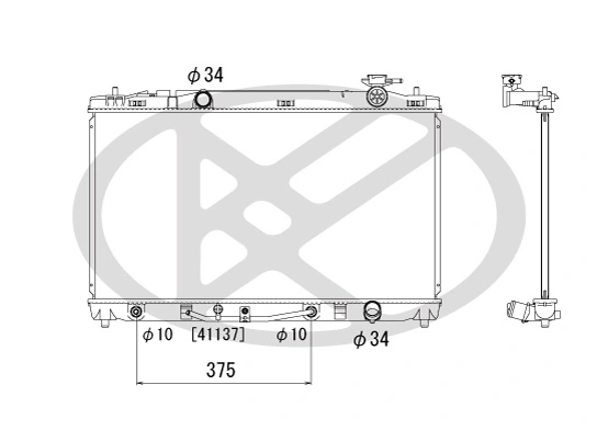 Radiator racire motor