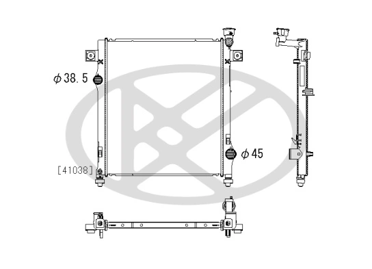 Radiator racire motor