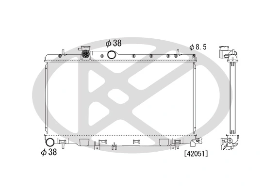 Radiator racire motor