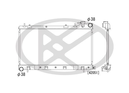 Radiator racire motor