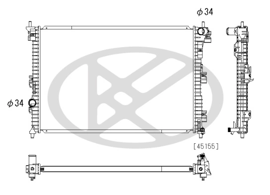 Radiator racire motor