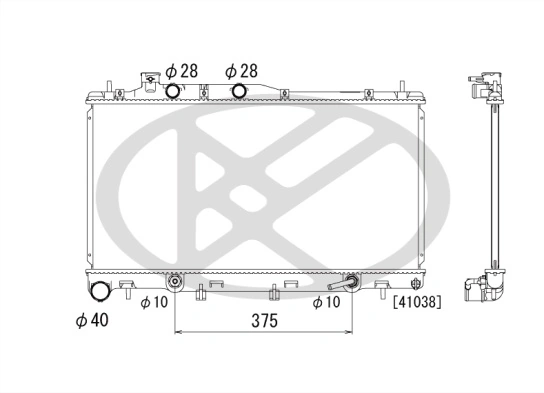 Radiator racire motor