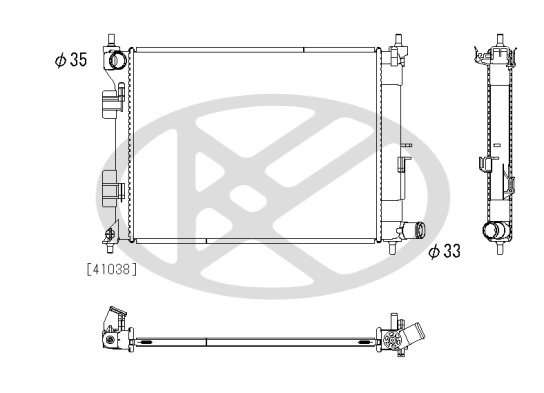 Radiator racire motor