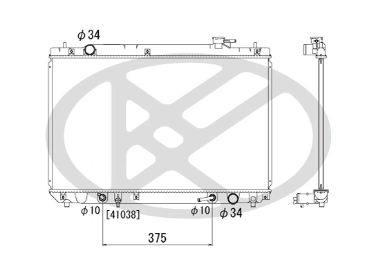 Radiator racire motor