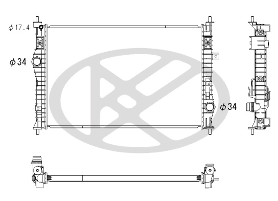 Radiator racire motor