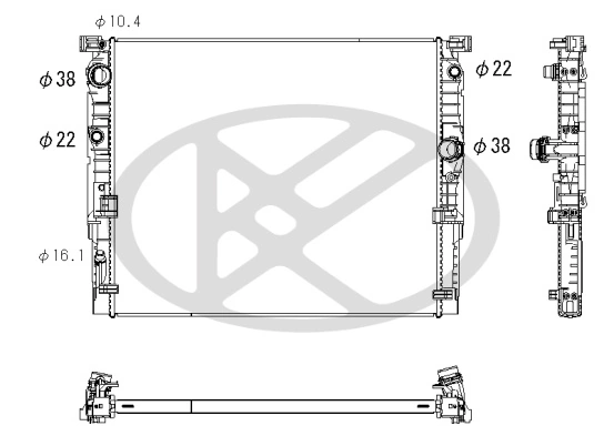 Radiator racire motor