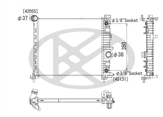 Radiator racire motor