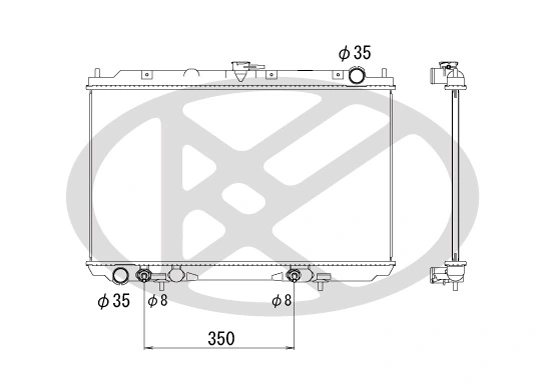 Radiator racire motor