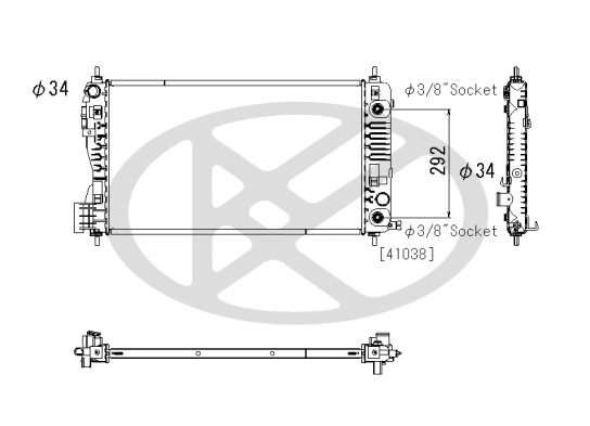 Radiator racire motor