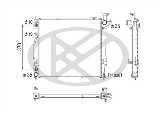 Radiator racire motor