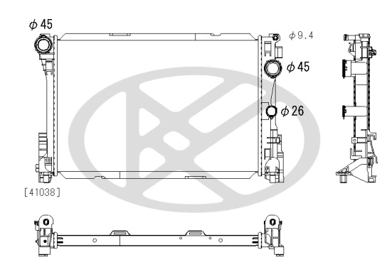 Radiator racire motor