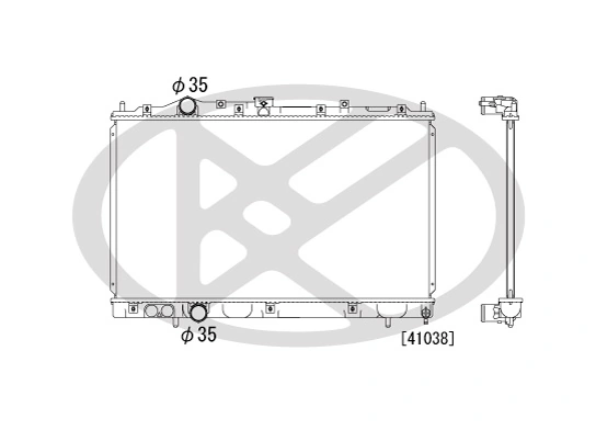 Radiator racire motor