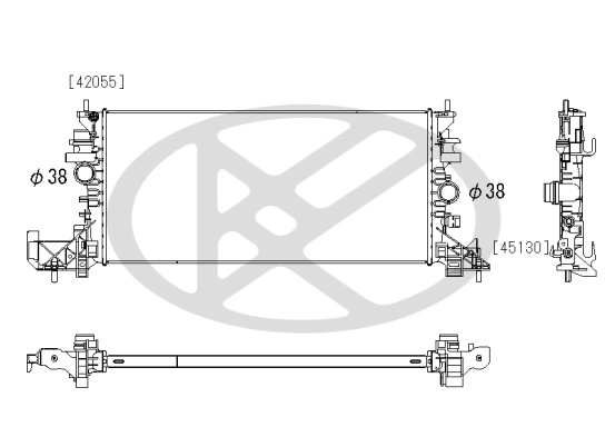 Radiator racire motor