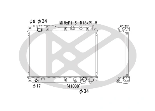 Radiator racire motor