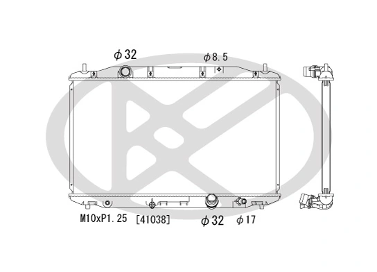 Radiator racire motor