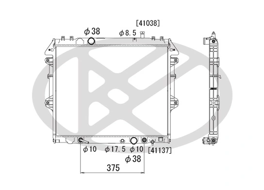Radiator racire motor